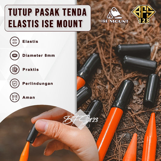 Tutup Karet Pelindung Pasak Tenda Panjang 2,6 Cm Diameter 8 MM ISE Mount