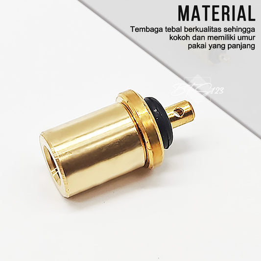 Adaptor Gas Hicook to Canister Material Tembaga