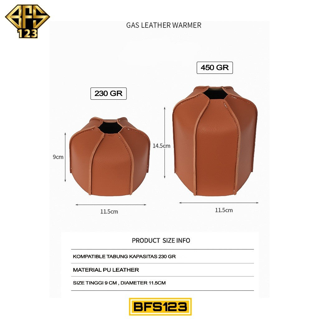 Cover Tabung Gas Canister Pelindung Anti Gores Model Retro Kapasitas 230 gr 450 gr Camping Hiking