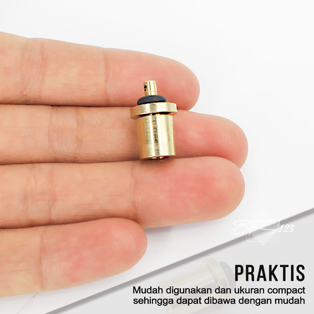Adaptor Gas Hicook to Canister Material Tembaga