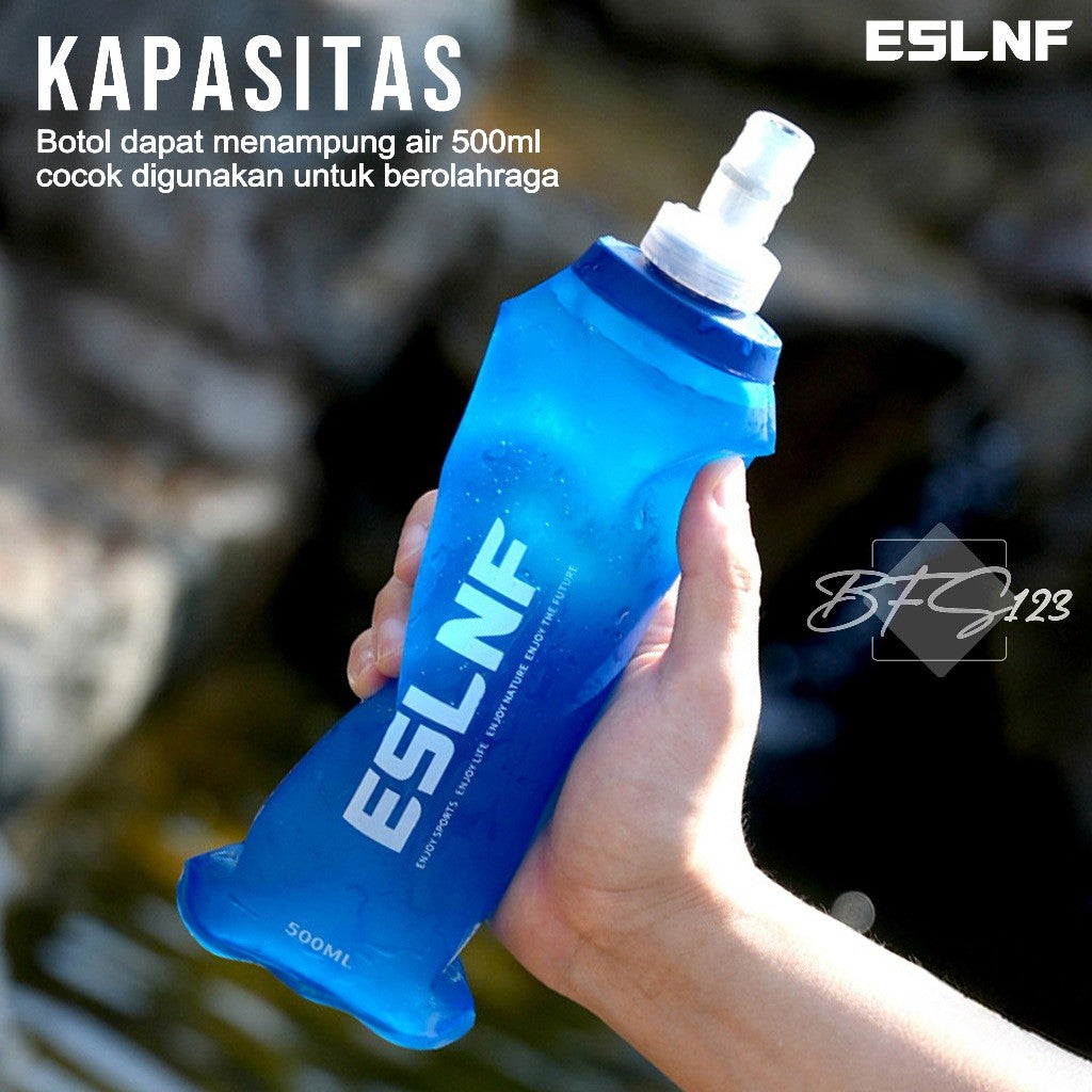ESLNF Botol Air Minum Lipat Lari Running Water Bag 500 Ml