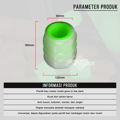 Pentil Ban Motor Mobil Glow In The Dark