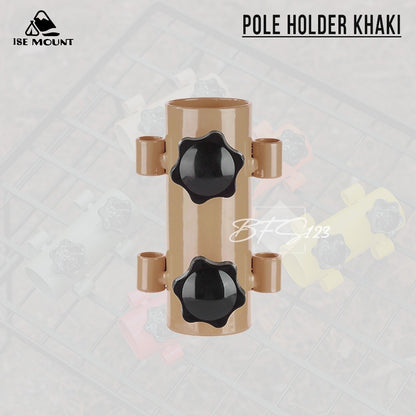 Pole Holder Pemegang Tiang Tenda Tiang Flysheet Stand Holder Tiang Model Drat Putar Material Steel ISE Mount