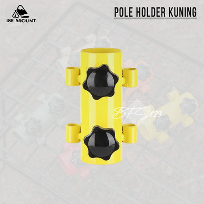 Pole Holder Pemegang Tiang Tenda Tiang Flysheet Stand Holder Tiang Model Drat Putar Material Steel ISE Mount