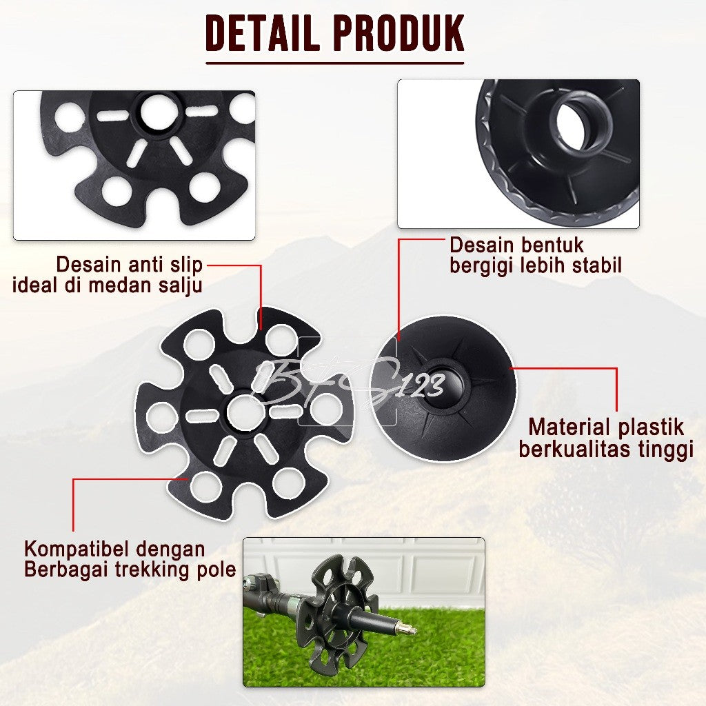 Holder Bulat Trekking Pole 8cm & 5cm Outdoor