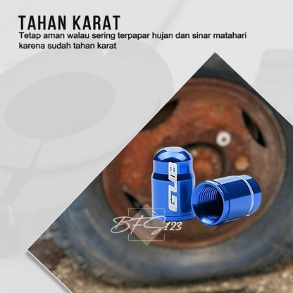 Pentil Ban Sepeda GUB Aluminium Aloy Motor Mobil 1 Set Isi 2 Pcs
