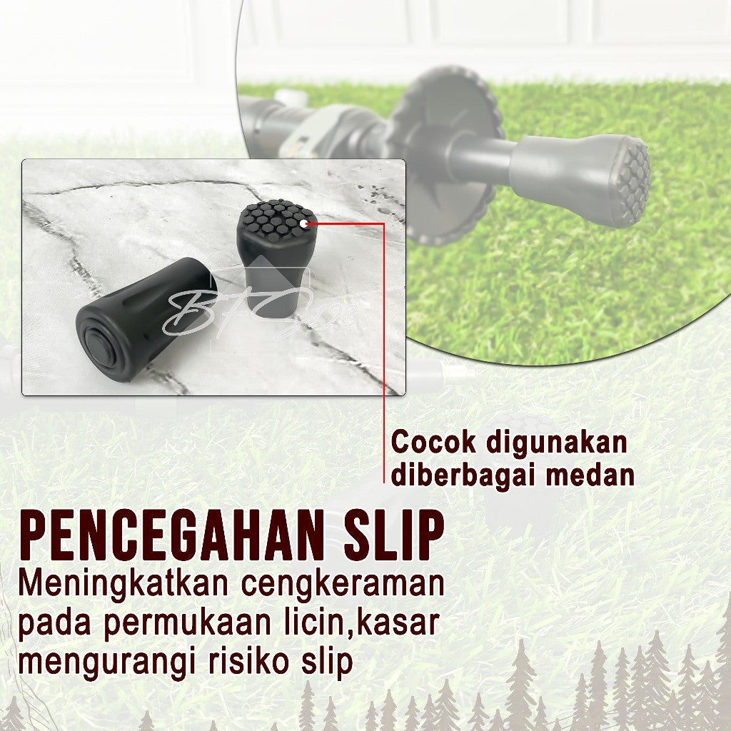 Tutup Karet Trekking Pole Anti Slip Outdoor