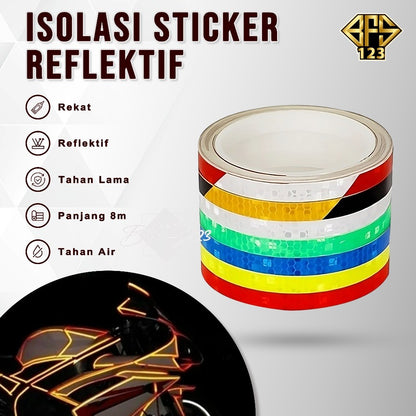 Isolasi Sticker Reflektive Modifikasi Motor Mobil Sepeda