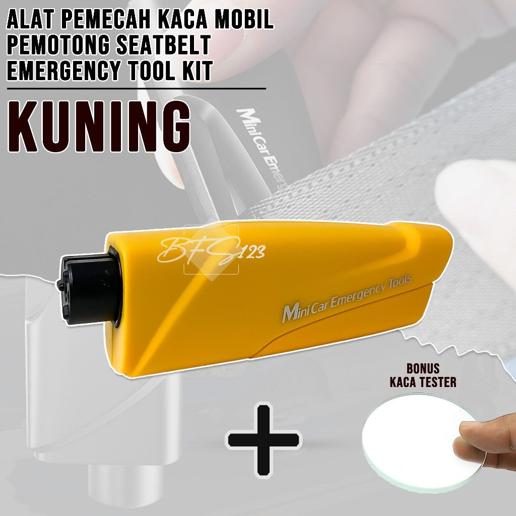 Alat Pemecah Kaca Mobil Pemotong SeatBelt Emergency Tool Kit Model Gantungan Kunci
