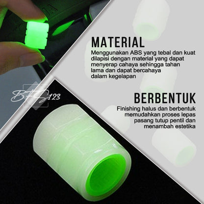 Pentil Ban Motor Mobil Glow In The Dark