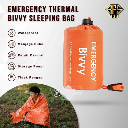 Emergency Termal Bivvy Sleeping Bag Survival Kit Blanket Ultralight