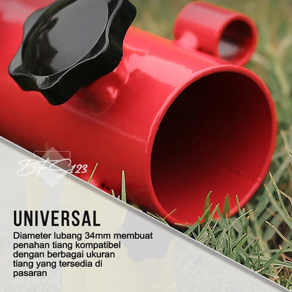 Pole Holder Pemegang Tiang Tenda Tiang Flysheet Stand Holder Tiang Model Drat Putar Material Steel ISE Mount