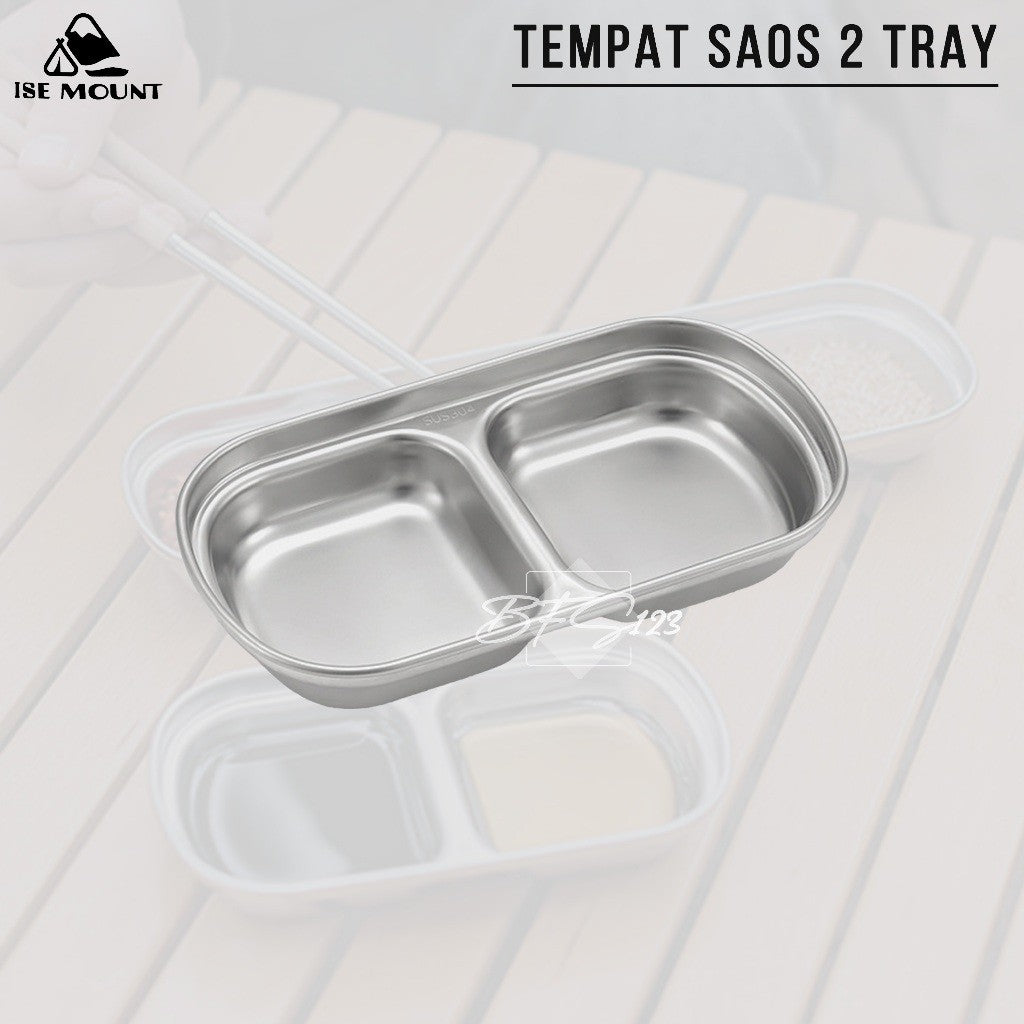 Tempat Saos Sambal Kecap Stainless 304 Model Square ISE Mount