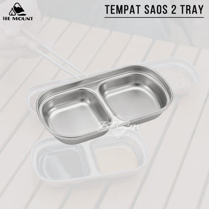 Tempat Saos Sambal Kecap Stainless 304 Model Square ISE Mount