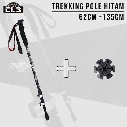 CLS Trekking Pole Aluminium Aloy 7075 Telescopic Ultralight EVA Grip Handle Size 62-135 Cm