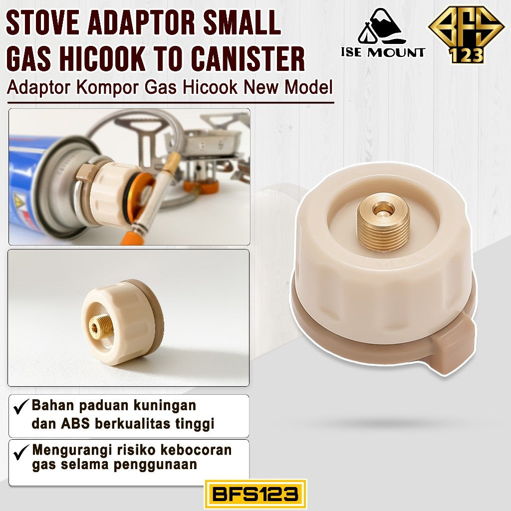 Stove Adaptor Small Gas Hicook to Canister Adaptor Kompor Gas Hicook New Model