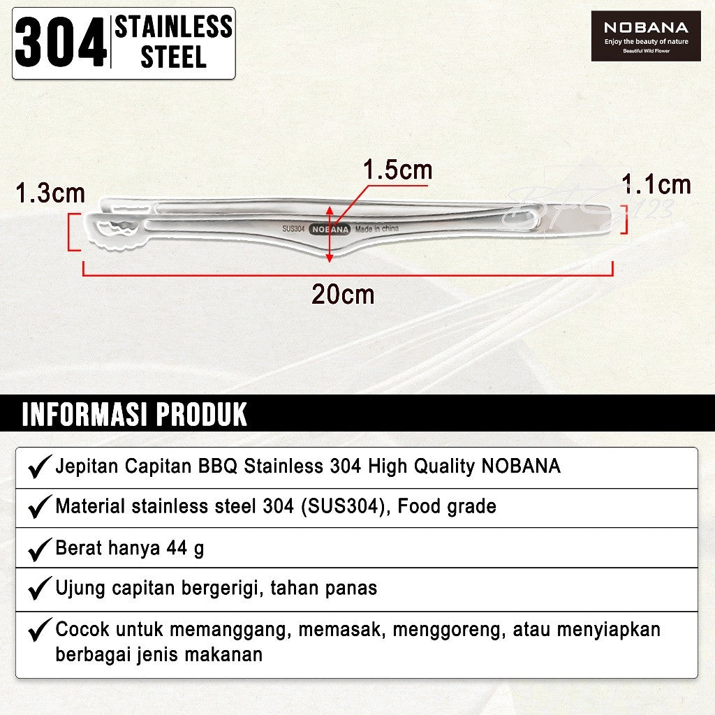 Jepitan/Capitan BBQ Stainless 304 High Quality NOBANA
