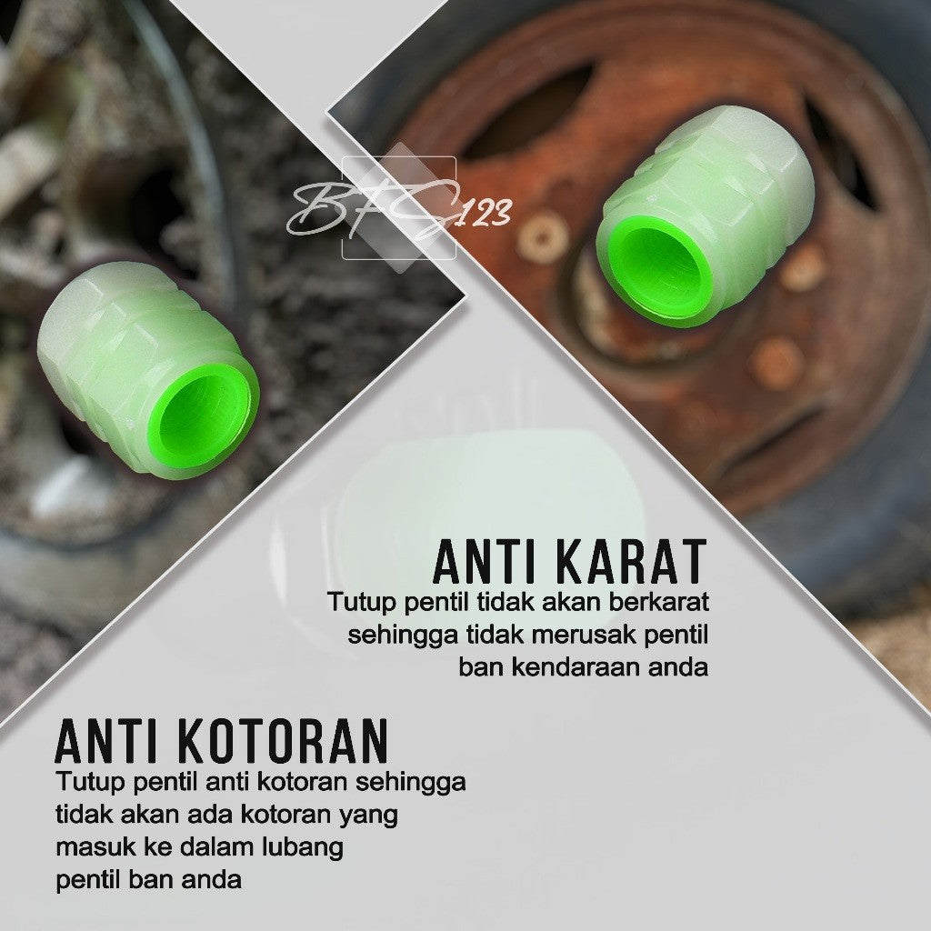 Pentil Ban Motor Mobil Glow In The Dark