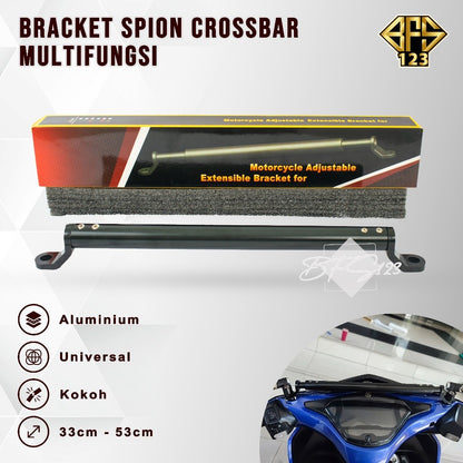 Bracket Spion Crossbar Multifungsi 33-53 Cm Aluminium Aloy
