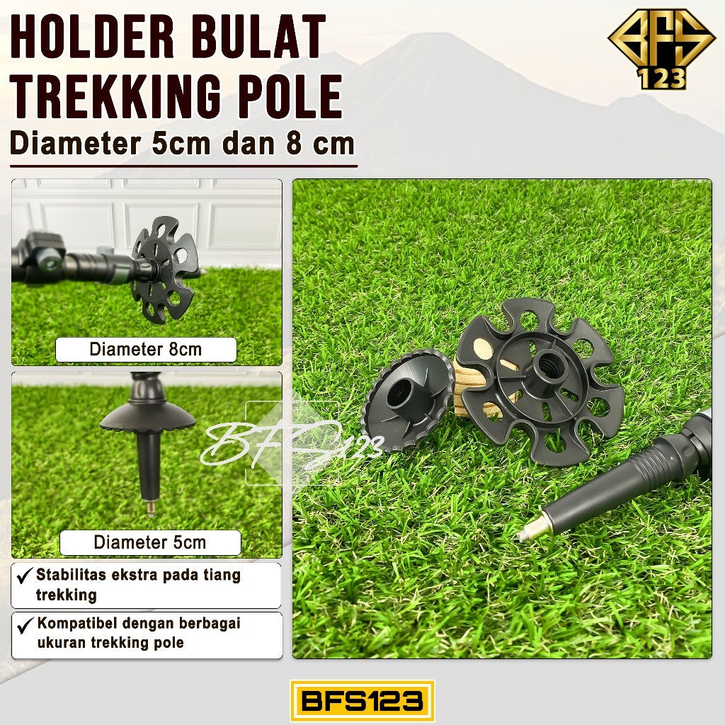 Holder Bulat Trekking Pole 8cm & 5cm Outdoor