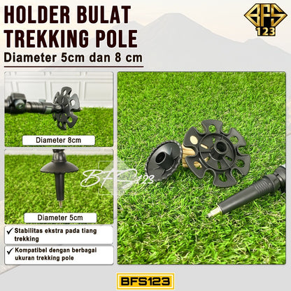 Holder Bulat Trekking Pole 8cm & 5cm Outdoor