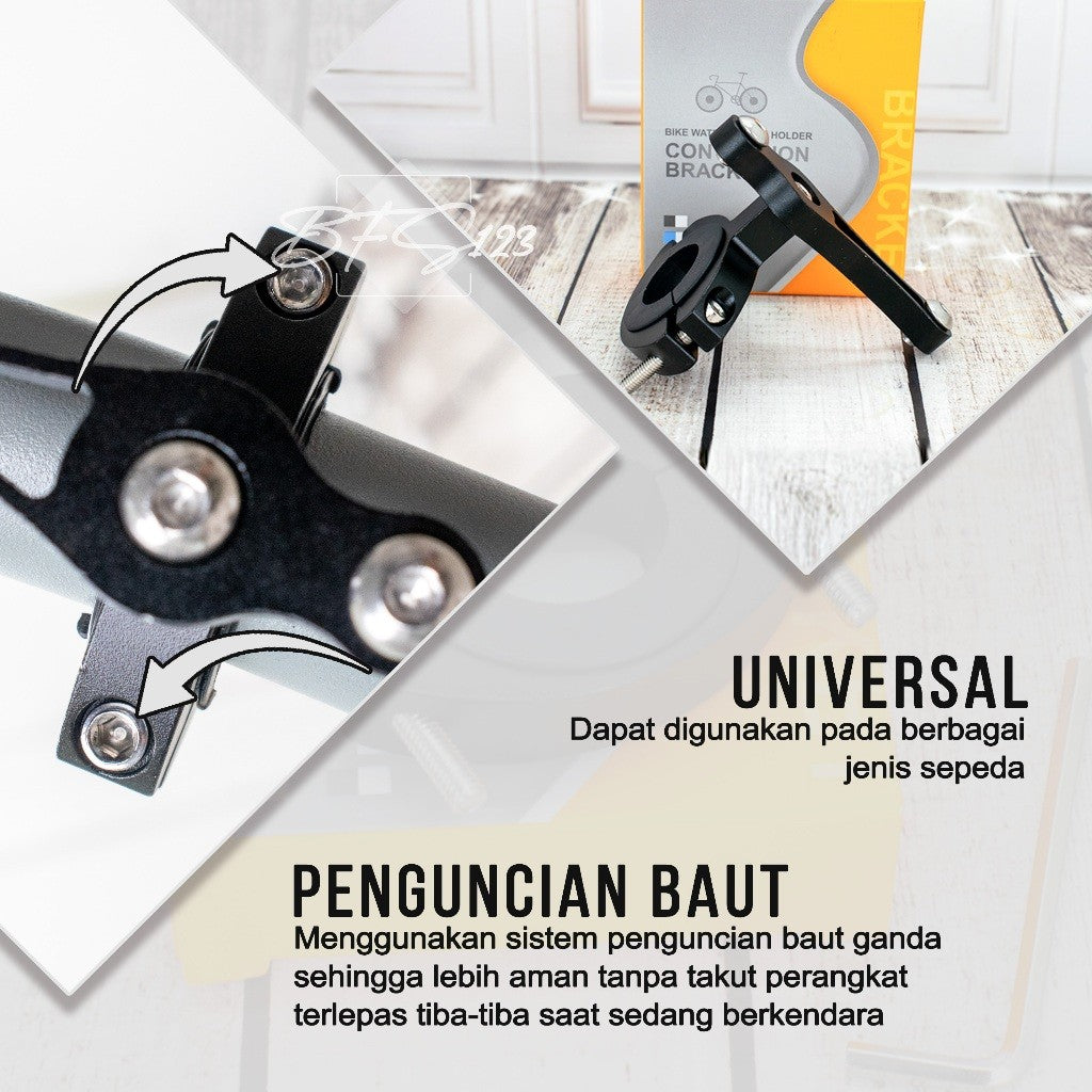 Bracket Tempat Botol Minum Sepeda Alumunium Aloy Kualitas Premium