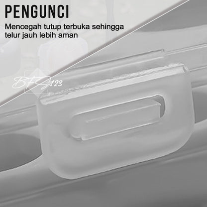 Box Tray Tempat Telur Camping 8 Pcs Grid Transparan
