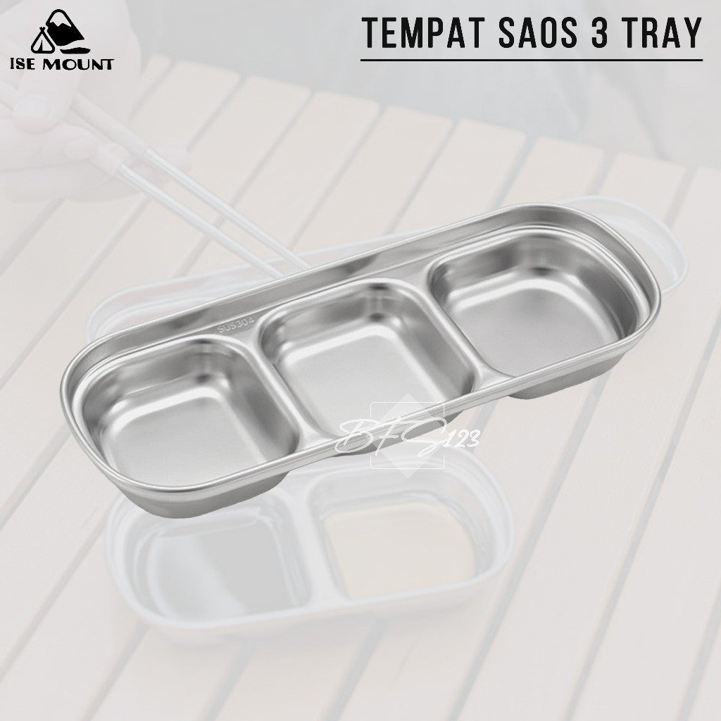Tempat Saos Sambal Kecap Stainless 304 Model Square ISE Mount