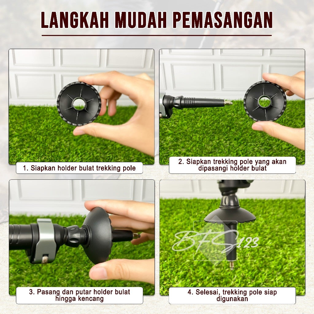 Holder Bulat Trekking Pole 8cm & 5cm Outdoor