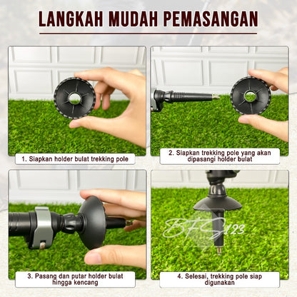 Holder Bulat Trekking Pole 8cm & 5cm Outdoor
