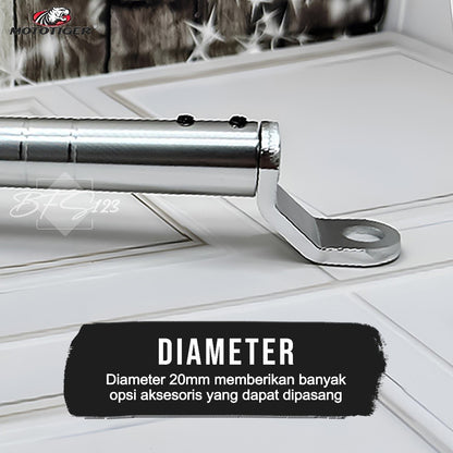MOTOTIGER Breket Spion Crossbar Multifungsi 34,5-45 Cm Aluminium Aloy MTG-9920