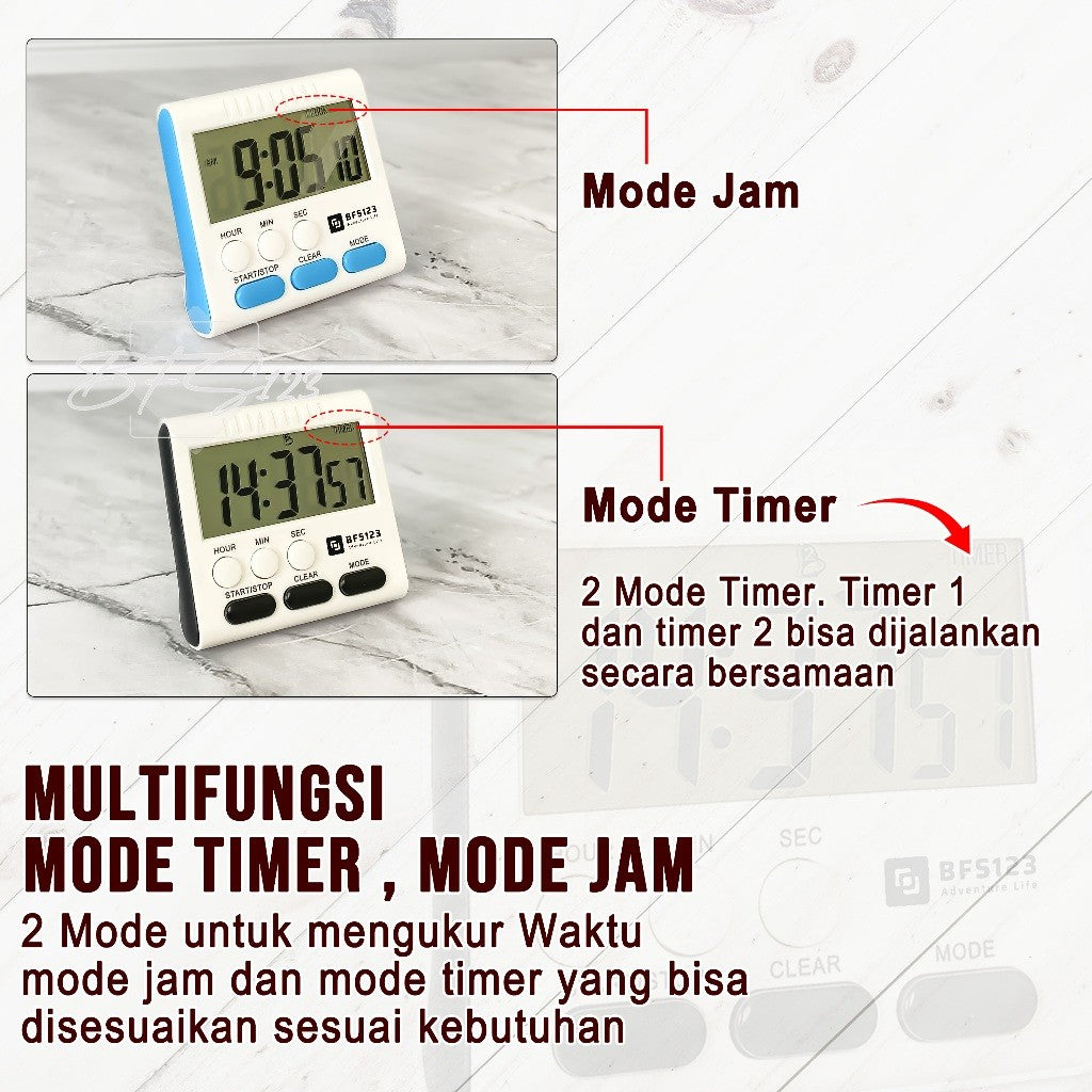 BFS123 Timer Masak Dapur Digital - Kitchen Timer Cooking