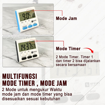 BFS123 Timer Masak Dapur Digital - Kitchen Timer Cooking