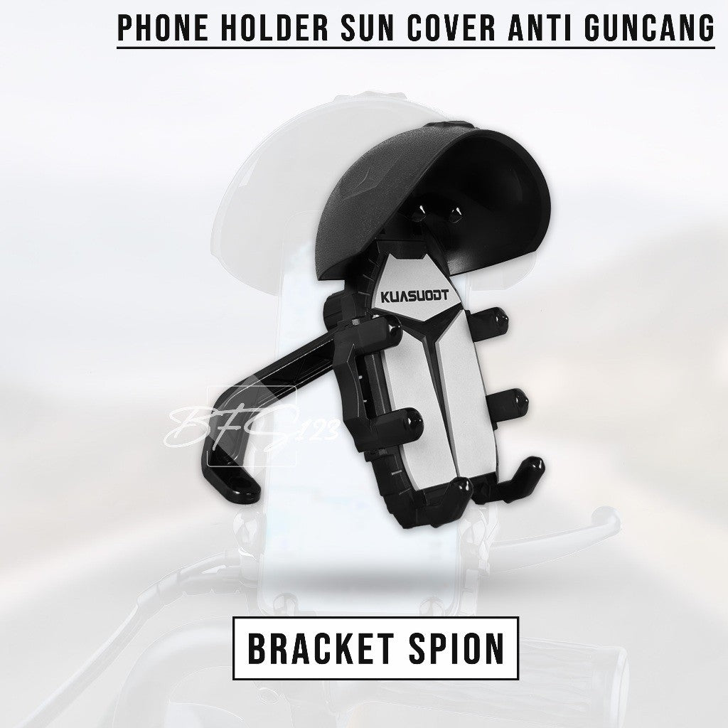 KUASUOOT Holder Hp Motor Model Helm Sun Cover Pelindung Matahari Hujan Anti Guncang EVA Soft Pad