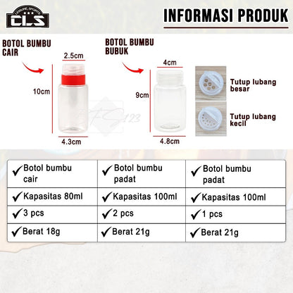 Cls Paket Botol Bumbu Set 6 In 1 Oxford Cloth Storage Bag Campervan Outdoor