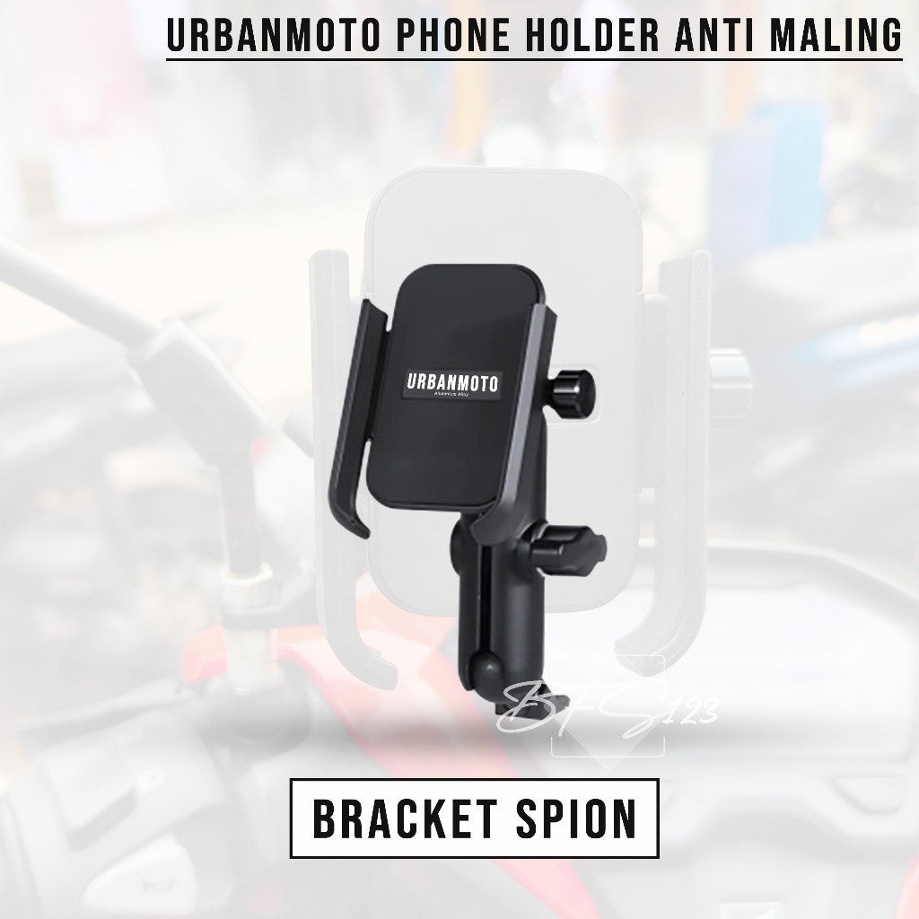 Phone Holder URBANMOTO V3 Holder HP Motor Bracket Spion Stang 360 Rotate Alumunium
