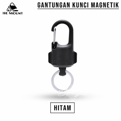 ISE Mount Gantungan Kunci Magnetic Carabiner Quick Release Gantungan Barang Strong Magnet Hook