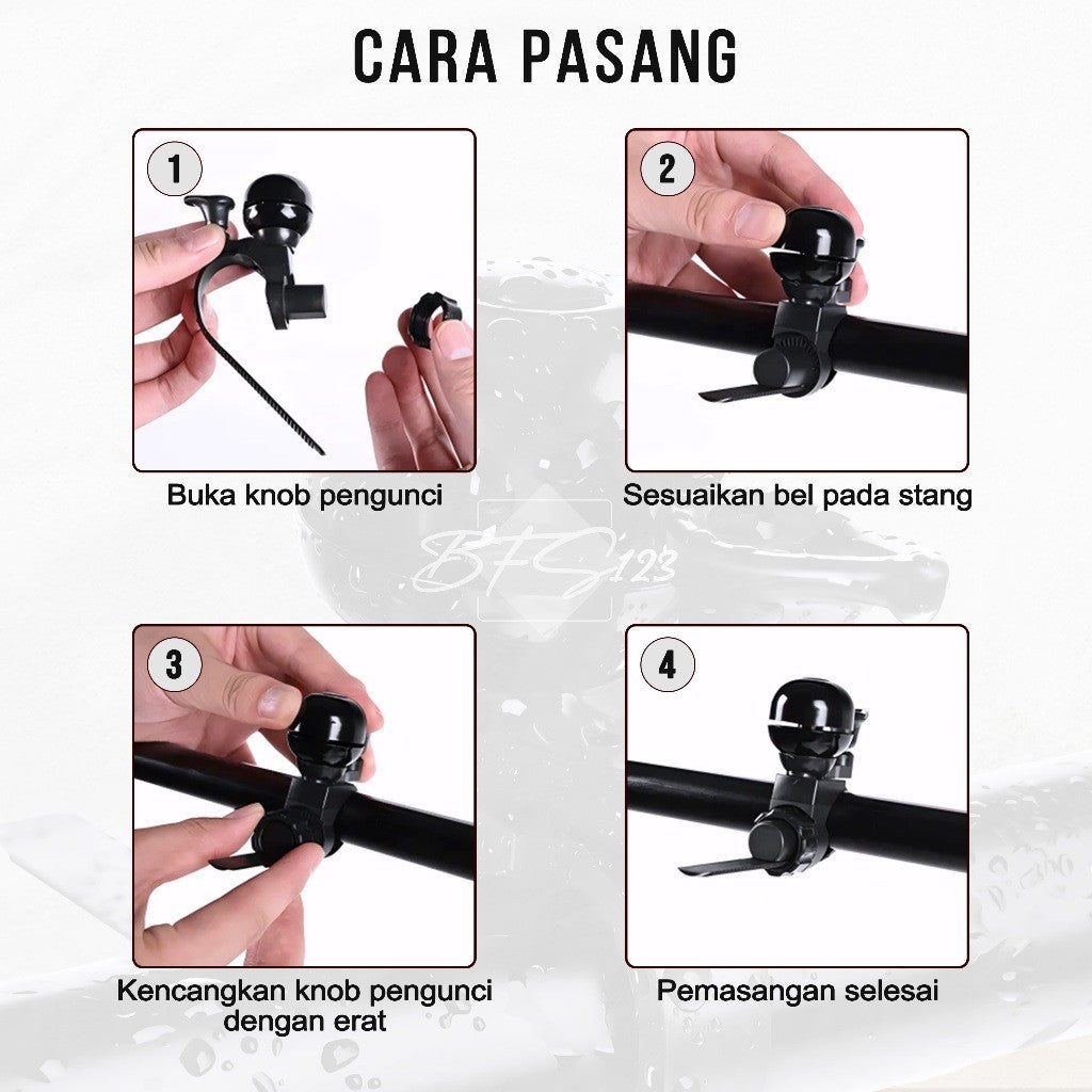 Bel Sepeda Ting Ting Premium Quick Release Bicycle Bell Sepeda MTB