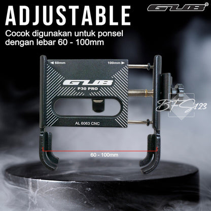GUB P30 PRO NEW Quick Release Phone Holder HP Dudukan Ponsel Motor Sepeda Aluminium Aloy