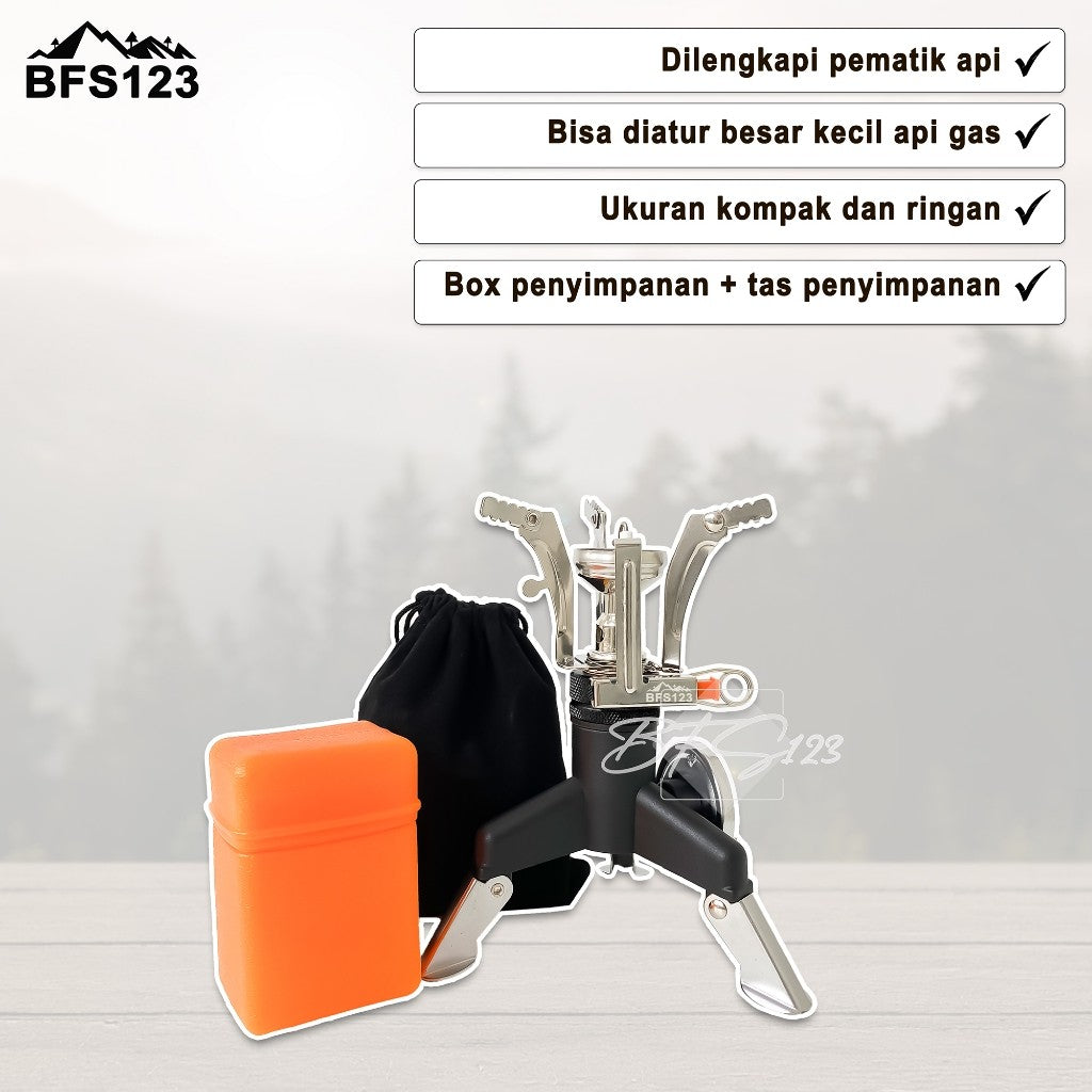 BFS123 Kompor Ultralight Api Kecil + Adaptor Diameter 3 Cm