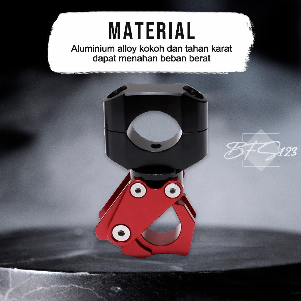 Gantungan Hook Barang Motor Stang PCX Scoopy Model Lipat CNC Alumunium Aloy Cantolan Barang Motor Stang