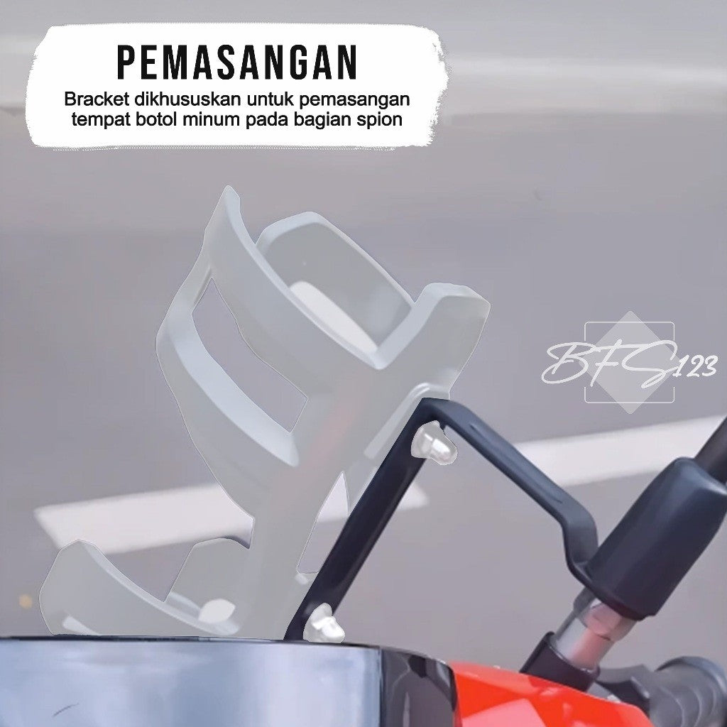Bracket Spion Holder Botol Minum Motor Only Bracket Aluminium Aloy Bracket Bottle Holder