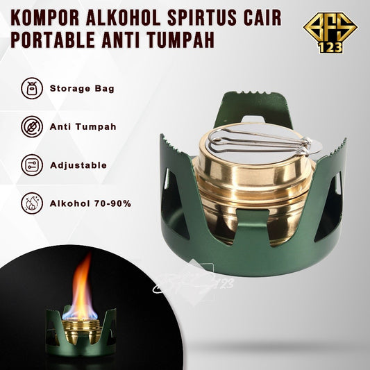 Kompor Portable Alkohol Spirtus Camping Masak Outdoor