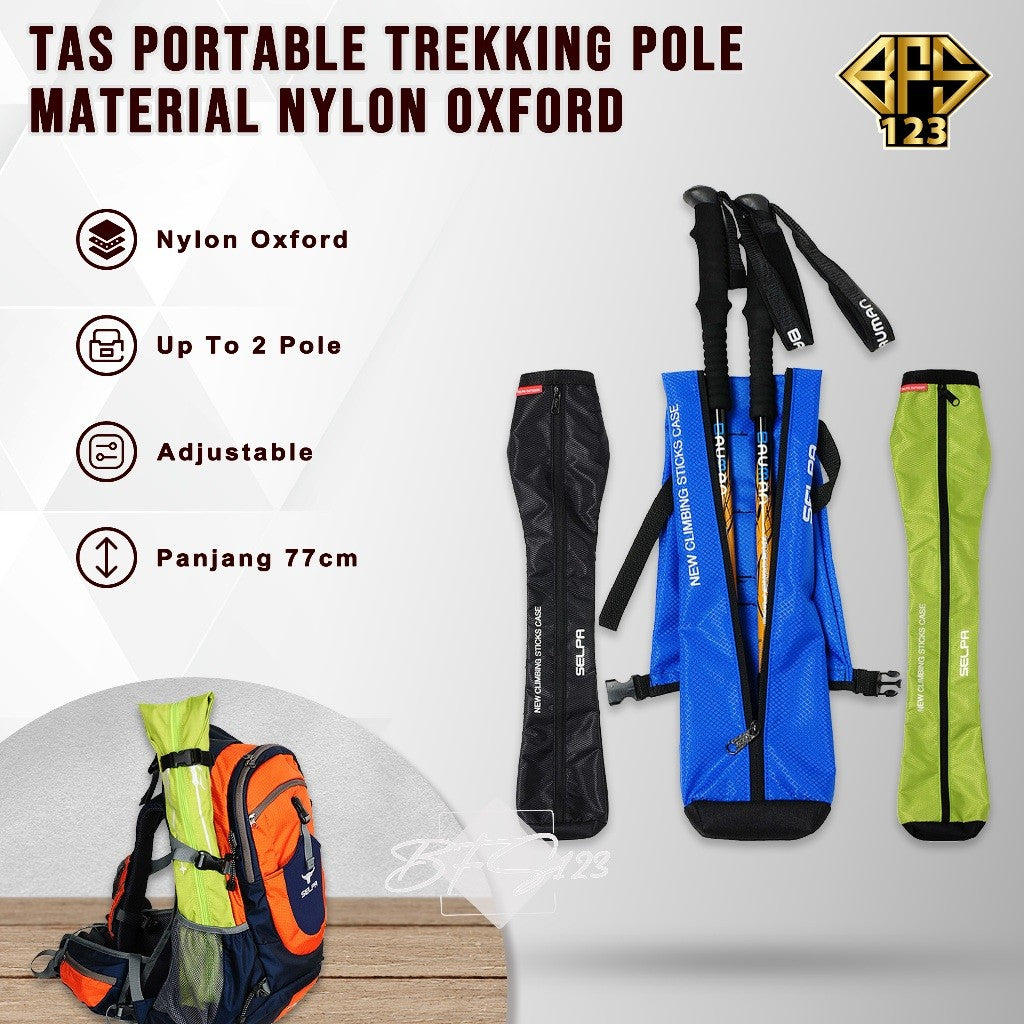 Tas Portable Trekking Pole Climbing Stick Case Material Nylon Oxford