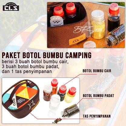 Cls Paket Botol Bumbu Set 6 In 1 Oxford Cloth Storage Bag Campervan Outdoor
