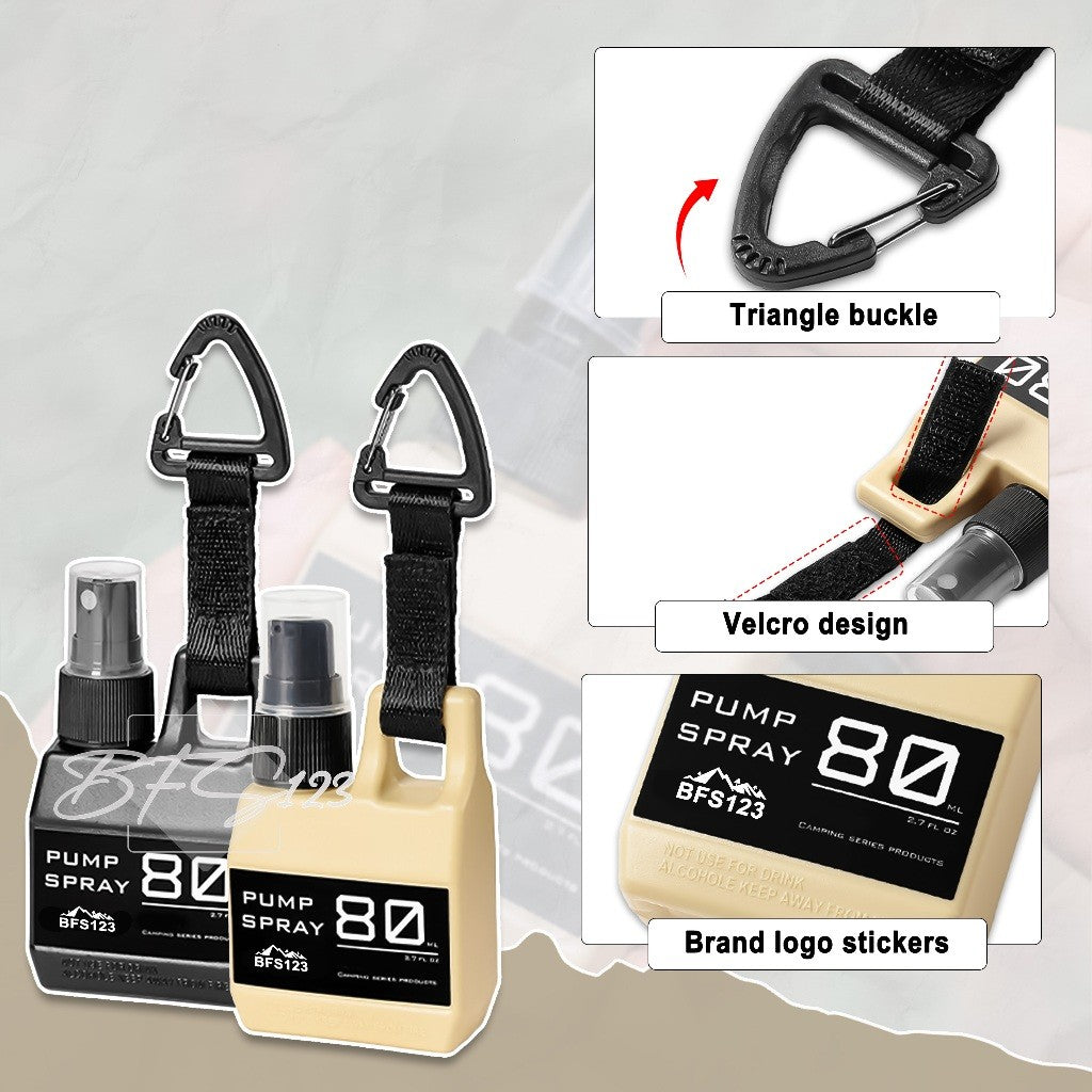 BFS123 Botol Pump Spray Lotion Handsanitizer Camping Hiking Hook Carabiner
