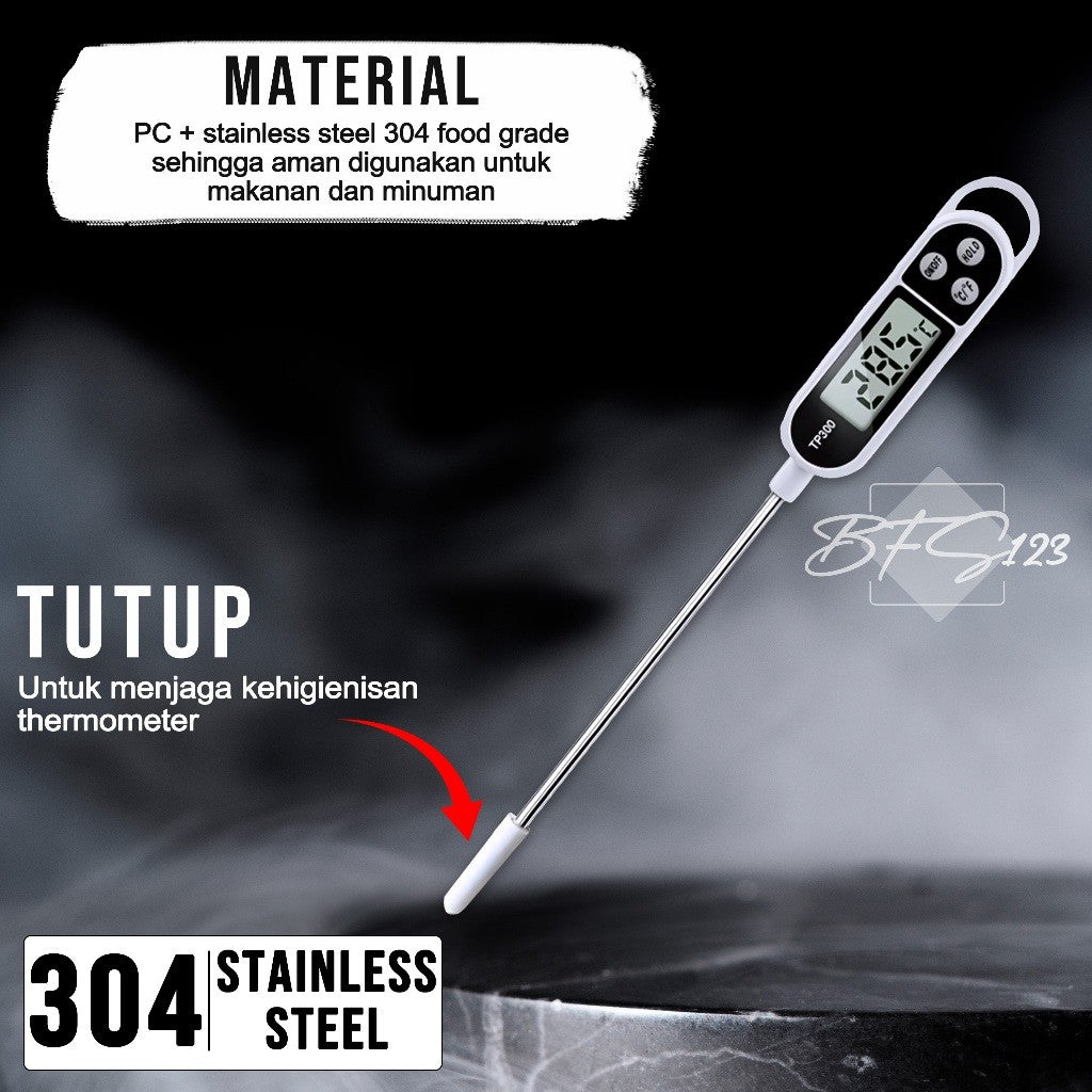 Termometer Suhu Makanan Minuman TP300 Digital Food Thermometer Pengukur Suhu