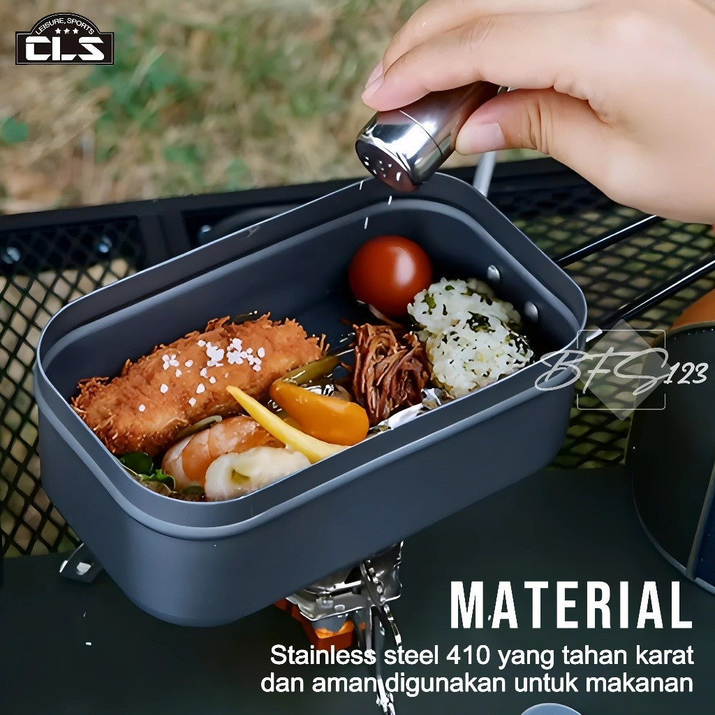 Tempat Bumbu Camping Portable Seasoning 2 Bottle + Storage BAG CLS