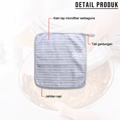 Hand Towel Microfiber Lap Tangan Gantung Serbet Kain Lap Dapur Serbaguna