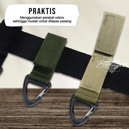 Carabinner Nylon Webbing Gantungan Hook Carabiner Belt Portable